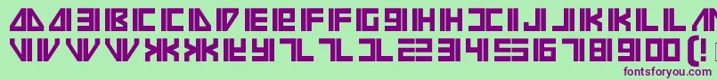 Vilmos Font – Purple Fonts on Green Background