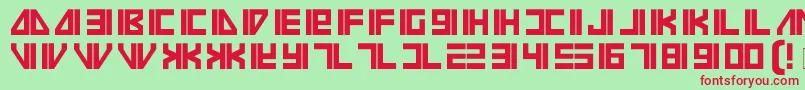 Vilmos Font – Red Fonts on Green Background