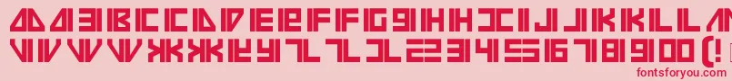 Vilmos Font – Red Fonts on Pink Background
