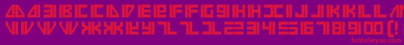 Vilmos Font – Red Fonts on Purple Background