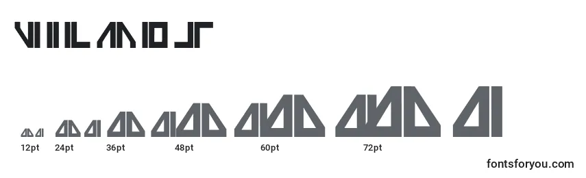 Vilmos Font Sizes