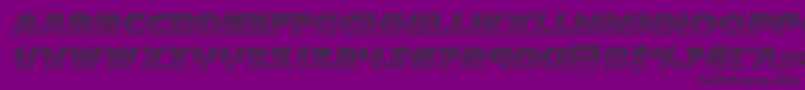 Soloistchrome Font – Black Fonts on Purple Background