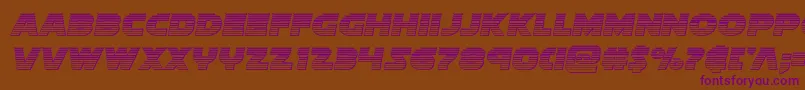 Soloistchrome Font – Purple Fonts on Brown Background