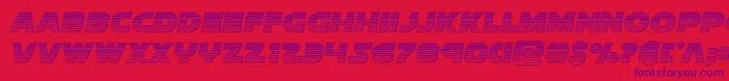 Soloistchrome Font – Purple Fonts on Red Background