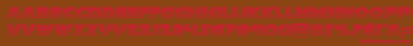 Soloistchrome Font – Red Fonts on Brown Background