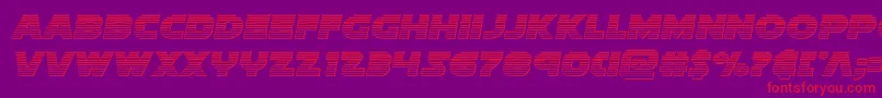 Soloistchrome Font – Red Fonts on Purple Background