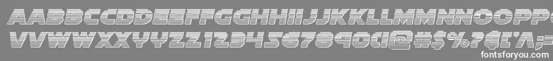 フォントSoloistchrome – 灰色の背景に白い文字