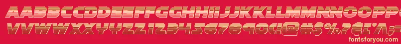 Soloistchrome Font – Yellow Fonts on Red Background