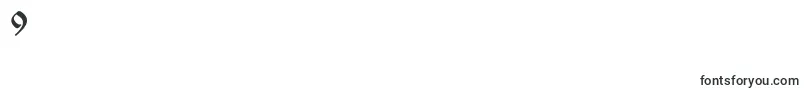 Izhitsa.Kz Font – Fonts for Digit 9