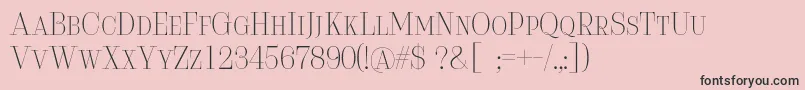 Serifiqo4fFreeCapitals Font – Black Fonts on Pink Background