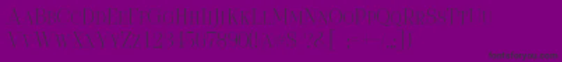Serifiqo4fFreeCapitals Font – Black Fonts on Purple Background