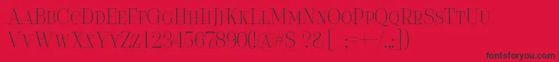 Serifiqo4fFreeCapitals-Schriftart – Schwarze Schriften auf rotem Hintergrund