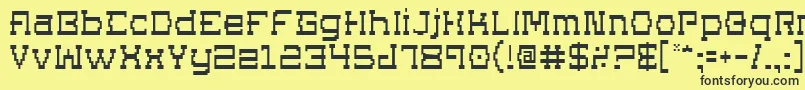 Superago Font – Black Fonts on Yellow Background