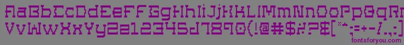 Superago Font – Purple Fonts on Gray Background