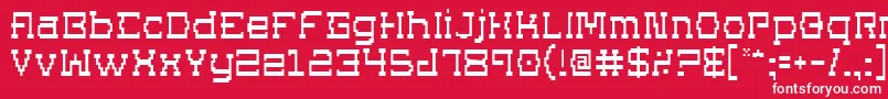 Superago Font – White Fonts on Red Background
