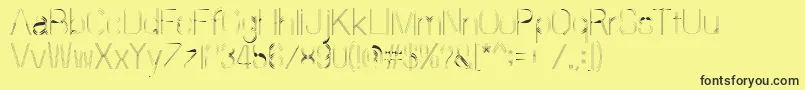 60sstripe Font – Black Fonts on Yellow Background