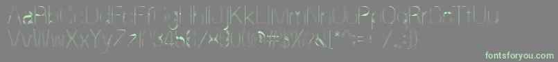 60sstripe Font – Green Fonts on Gray Background