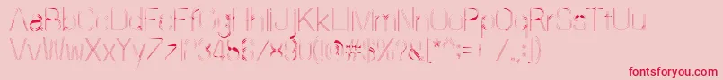 60sstripe Font – Red Fonts on Pink Background