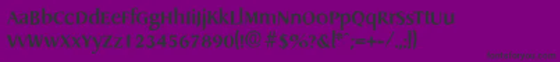 フォントDragonantiqueBold – 紫の背景に黒い文字