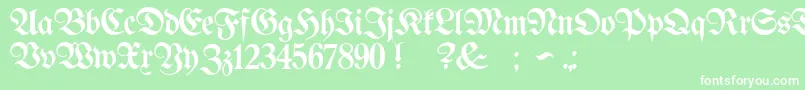 More about ProclamateLight Font ProclamateLight Font – White Fonts on Green Background