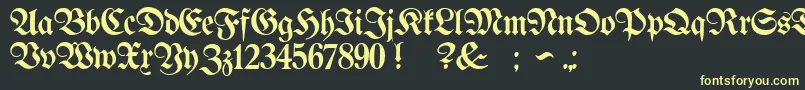 More about ProclamateLight Font ProclamateLight Font – Yellow Fonts on Black Background