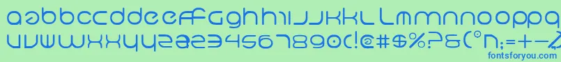 Neov2 Font – Blue Fonts on Green Background