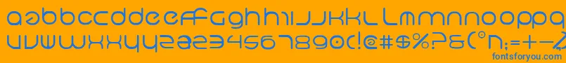 fuente Neov2 – Fuentes Azules Sobre Fondo Naranja
