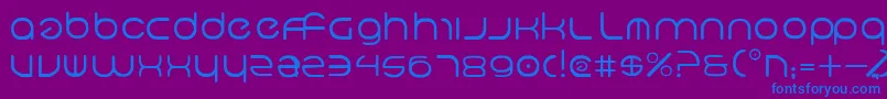 Neov2 Font – Blue Fonts on Purple Background