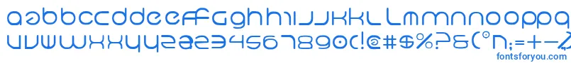 Neov2 Font – Blue Fonts on White Background