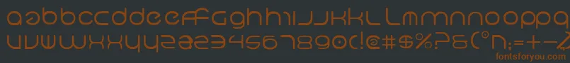 Neov2 Font – Brown Fonts on Black Background