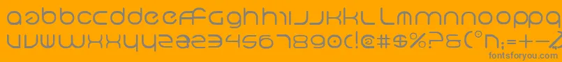 Neov2 Font – Gray Fonts on Orange Background