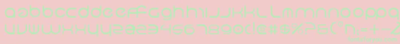 Neov2 Font – Green Fonts on Pink Background