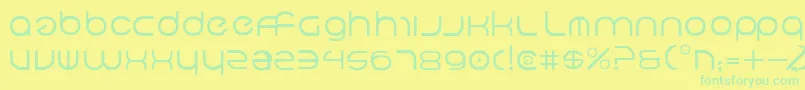 Neov2 Font – Green Fonts on Yellow Background