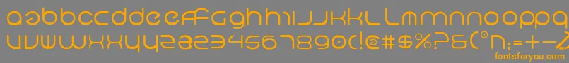 Neov2 Font – Orange Fonts on Gray Background
