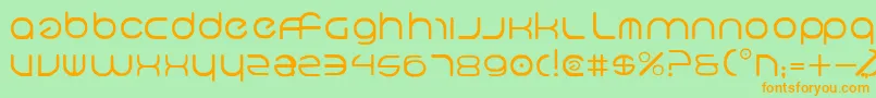 Neov2 Font – Orange Fonts on Green Background