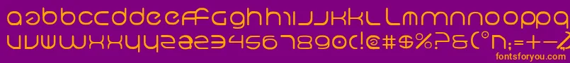 Neov2 Font – Orange Fonts on Purple Background