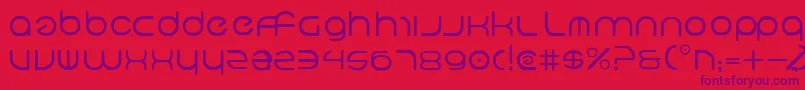 Neov2 Font – Purple Fonts on Red Background
