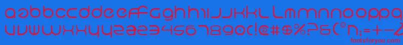 フォントNeov2 – 赤い文字の青い背景