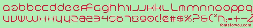 Neov2 Font – Red Fonts on Green Background