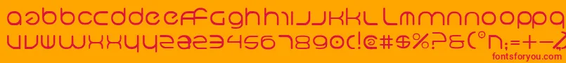 フォントNeov2 – オレンジの背景に赤い文字