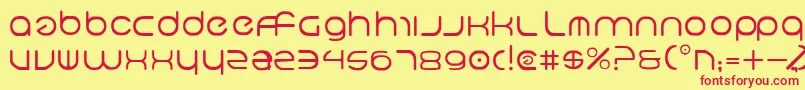 Neov2 Font – Red Fonts on Yellow Background