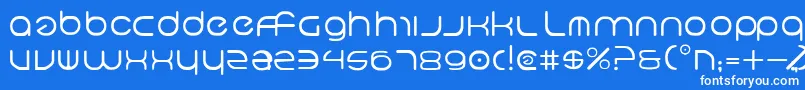 Neov2 Font – White Fonts on Blue Background