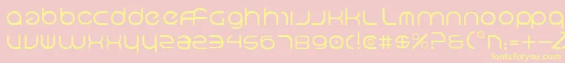 Neov2 Font – Yellow Fonts on Pink Background