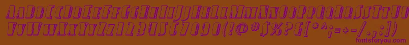 En savoir plus sur la police AvondaleScShadedItalic Police AvondaleScShadedItalic – polices violettes sur fond brun
