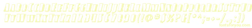 Подробнее о шрифте AvondaleScShadedItalic Шрифт AvondaleScShadedItalic – жёлтые шрифты на белом фоне