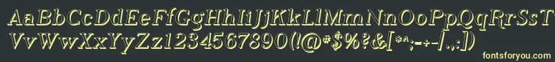 Подробнее о шрифте Phosh Шрифт Phosh – жёлтые шрифты на чёрном фоне