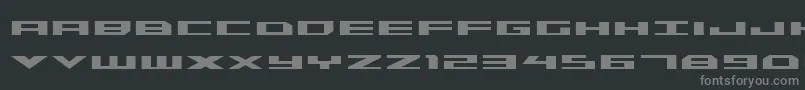 Triremebold Font – Gray Fonts on Black Background