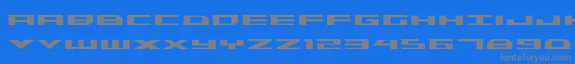 Triremebold Font – Gray Fonts on Blue Background