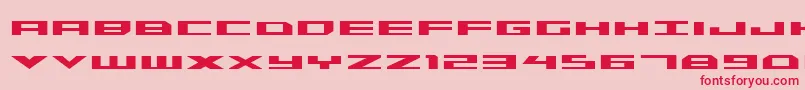 Triremebold Font – Red Fonts on Pink Background