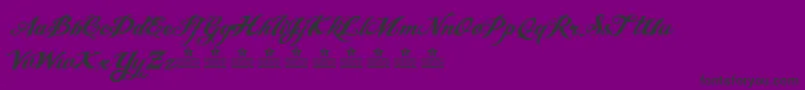 AngelTearsNeuePersonalUse-Schriftart – Schwarze Schriften auf violettem Hintergrund